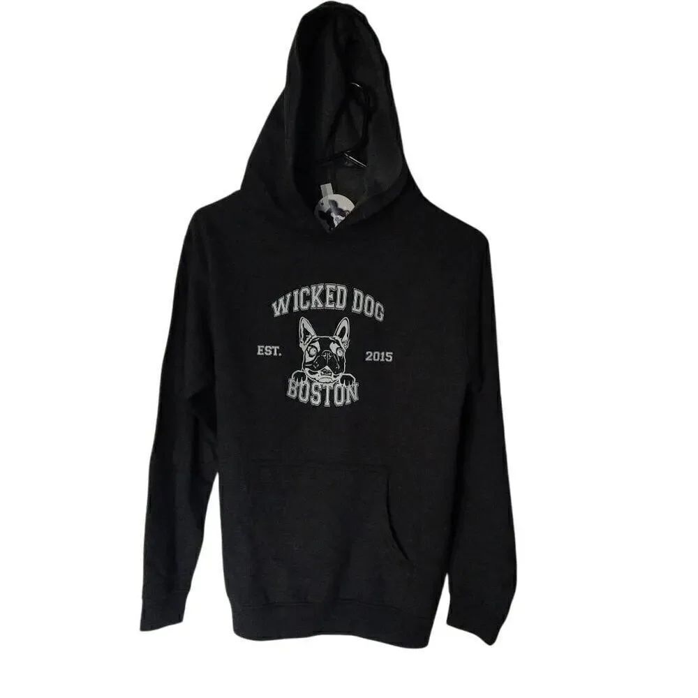 Wicked Dog Hoodie, Youth, Large, Grey, NWT - Picture 4 of 8